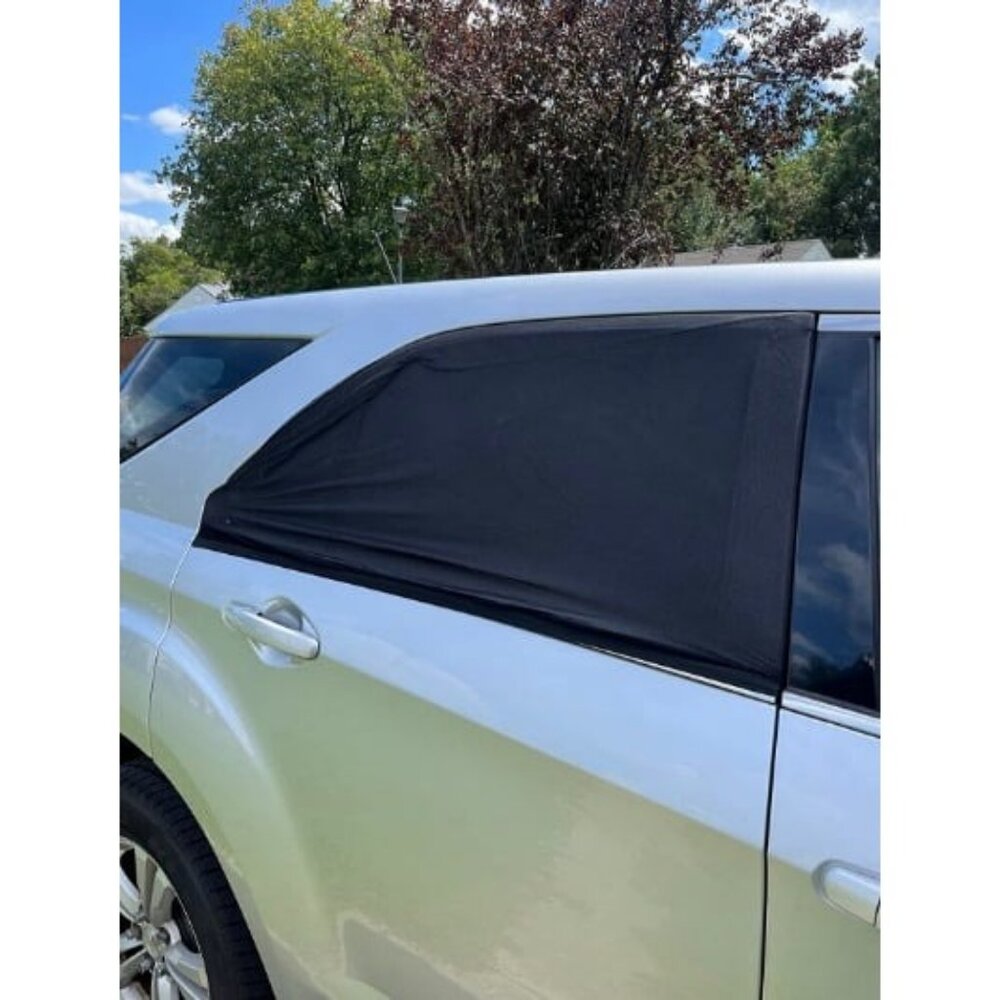 Car Window Screens for Camping (Pack of 2) | 100% Protection from Bugs